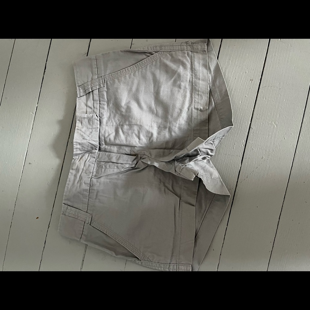 J Crew Factory Gray Chino Shorts Size 0